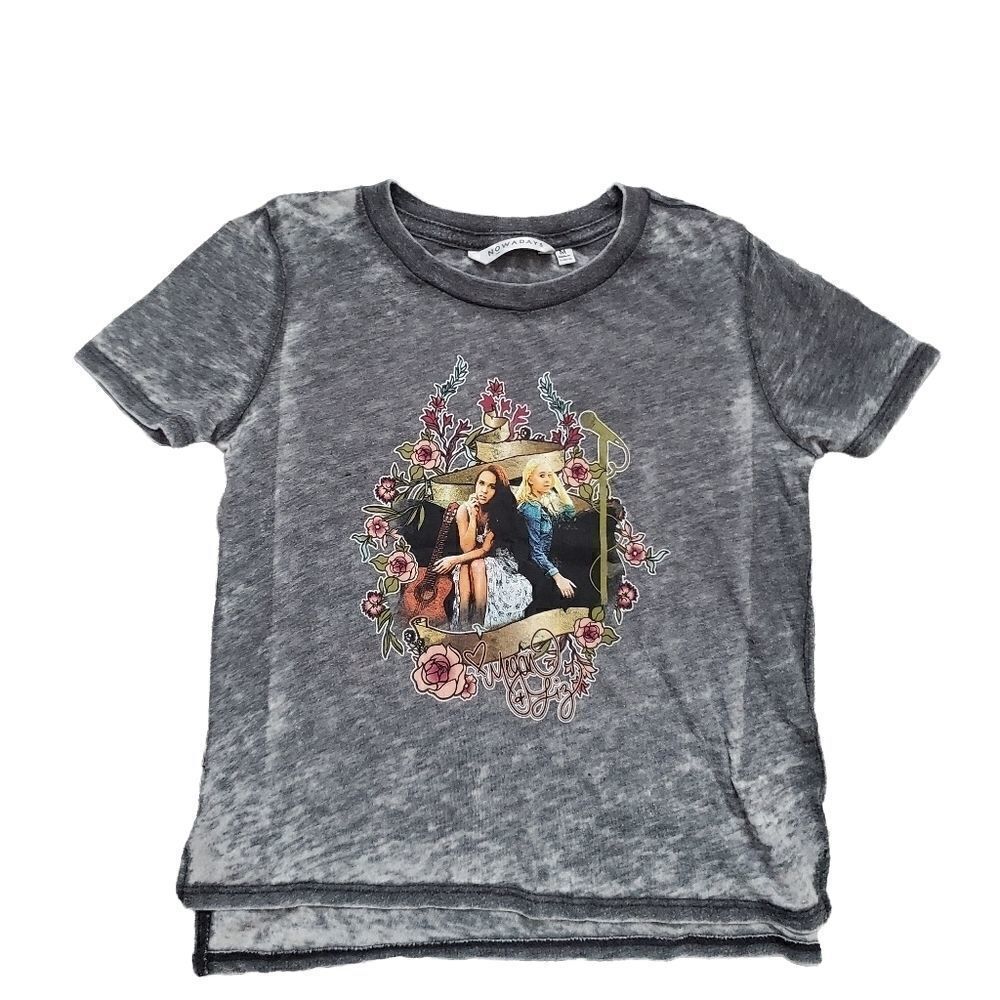 Nowadays Girls Size Medium Gray Megan & Liz Girls T-shirt